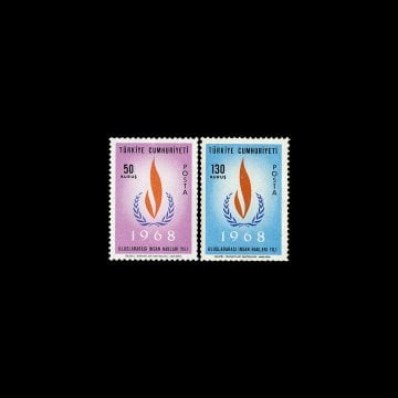 Année internationale des droits de l'homme (1er janvier 1968) - Collection de timbres de la République de Turquie