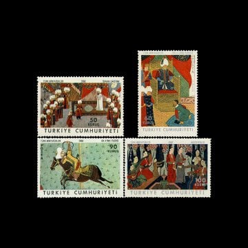 Türk Minyatürleri (1 Mart 1968) - Türkiye Cumhuriyeti Pul Koleksiyonu