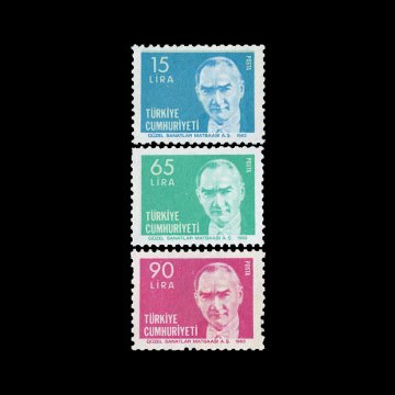 Atatürk Portreli Sürekli Poasta Pulu Serisi (30 Kasım 1983) - Türkiye Cumhuriyeti Pul Koleksiyonu
