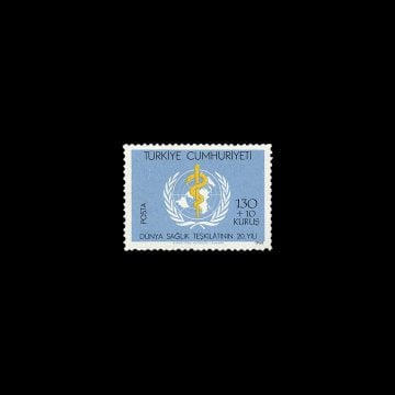 20ème anniversaire de l'Organisation mondiale de la santé (7 avril 1968) - Collection de timbres de la République de Turquie