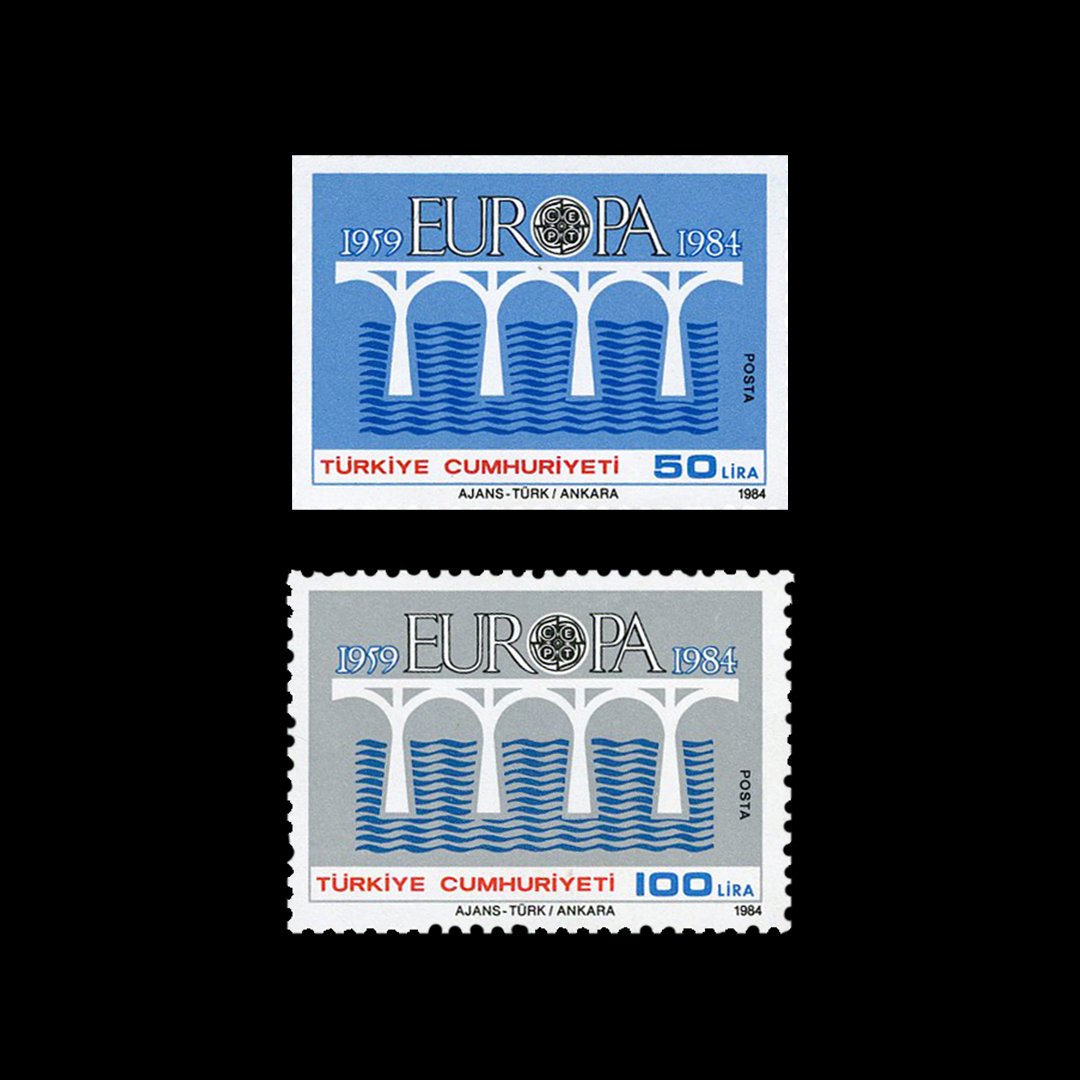 EUROPA CENT (30 Nisan 1984) - Türkiye Cumhuriyeti Pul Koleksiyonu