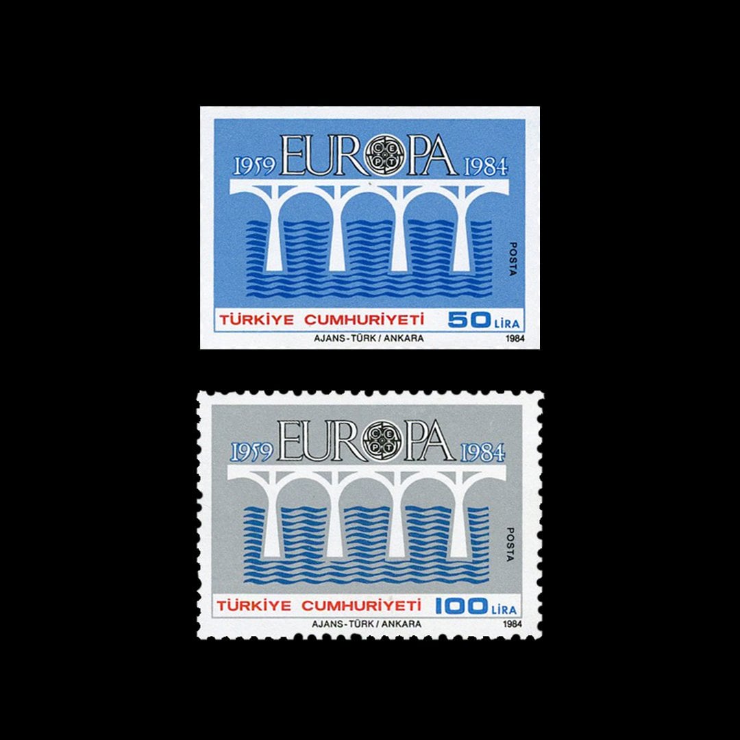 EUROPA CENT (30 Nisan 1984) - Türkiye Cumhuriyeti Pul Koleksiyonu