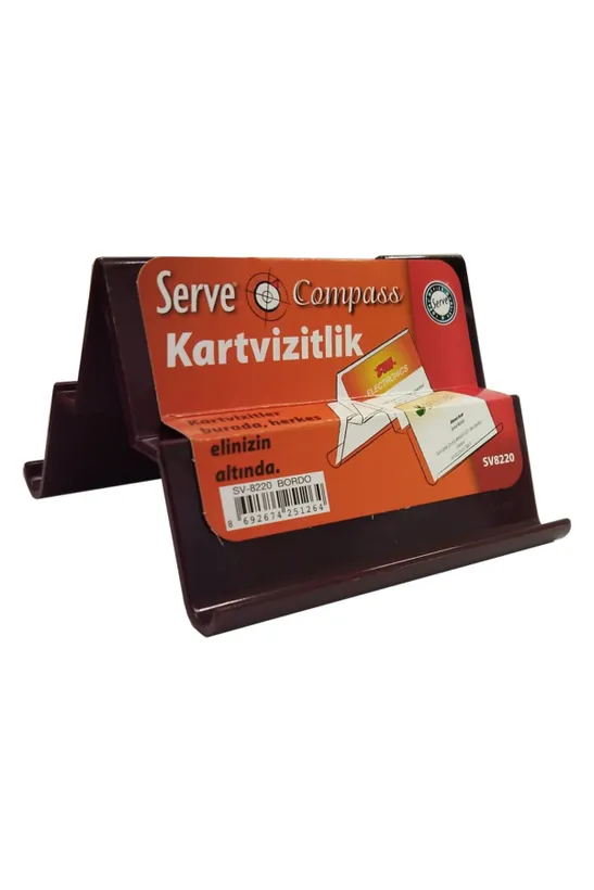 SERVE Compass Masaüstü Kartvizitlik, Bordo