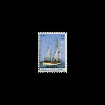 Tour du monde avec le navire Kısmet (15 juin 1968) - Collection de timbres de la République de Turquie