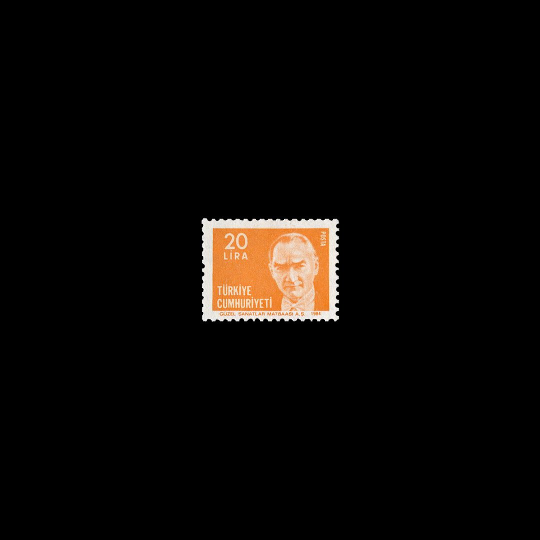 Atatürk Portreli Sürekli Posta Pulu (25 Temmuz 1984) - Türkiye Cumhuriyeti Pul Koleksiyonu