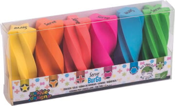 SERVE Burgo Fosforlu Silgi 6'lı