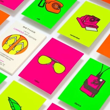 Leuchtturm1917 Luminous Limited Edition Art Edition Serisi, 8'li Tebrik Kartı Kutusu