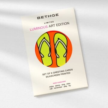 Leuchtturm1917 Luminous Limited Edition Art Edition Serisi, 8'li Tebrik Kartı Kutusu