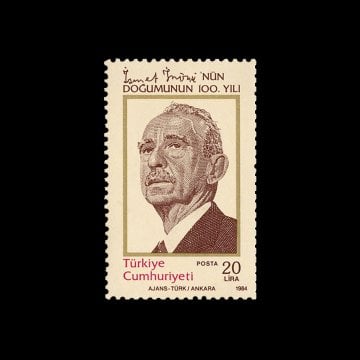 İsmet İnönü'nün Doğumun 100. Yılı (24 Eylül 1984) - Türkiye Cumhuriyeti Pul Koleksiyonu
