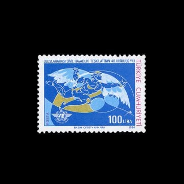 ICAO 40. Yılı (7 Aralık 1984) - Türkiye Cumhuriyeti Pul Koleksiyonu