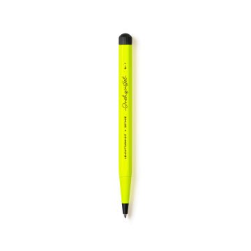 Leuchtturm1917 Luminous Limited Edition Serisi Drehgriffel Nr. 1, Siyah Mürekkepli Tükenmez Kalem, Fosforlu Renkler, Luminous Sarı