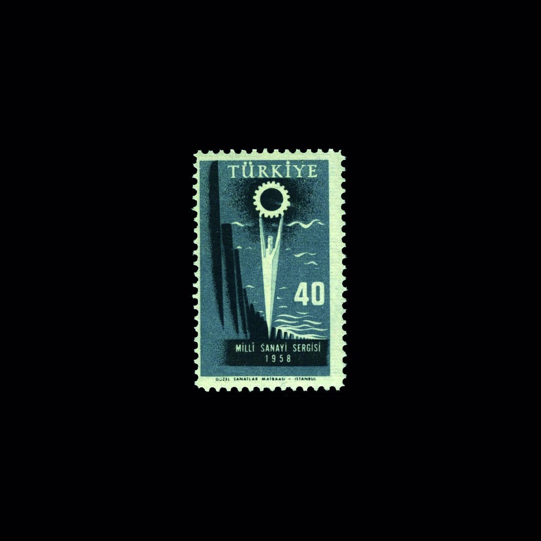 Türkische Nationalindustrieausstellung (6. Oktober 1958) - Sammlung von Briefmarken der Republik Türkei