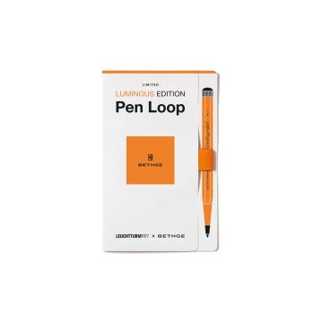 Leuchtturm1917 Luminous Limited Edition Serisi Pen Loop, Kalem Tutacağı, Fosforlu Renkler, Luminous Turuncu