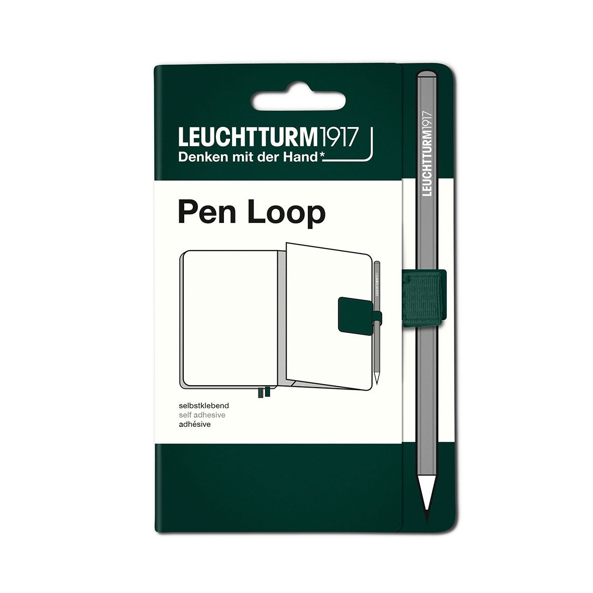Leuchtturm1917 Doğal Renkler Serisi Pen Loop, Kalem Tutacağı, Orman Yeşili