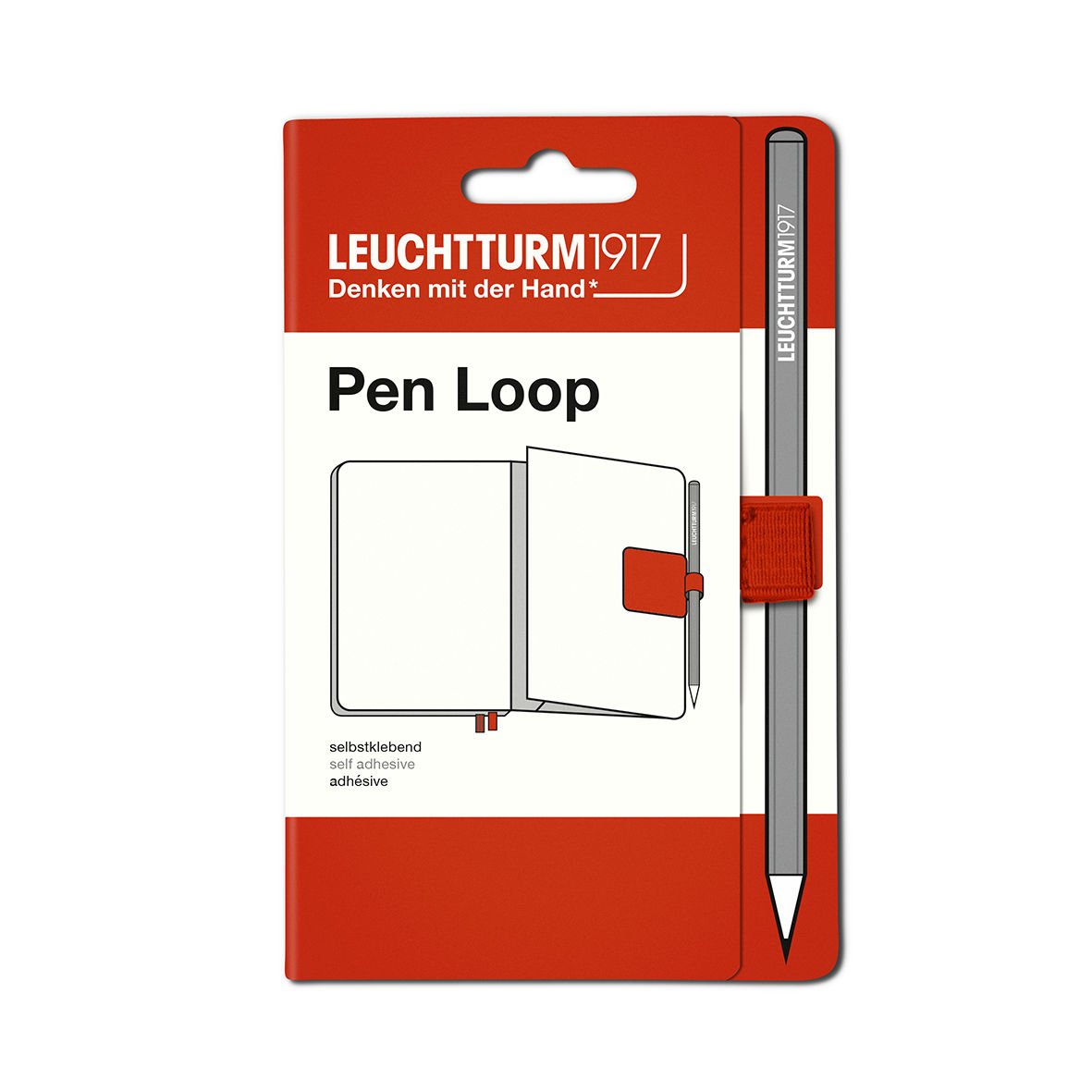 Leuchtturm1917 Doğal Renkler Serisi Pen Loop, Kalem Tutacağı, Tilki Kırmızısı