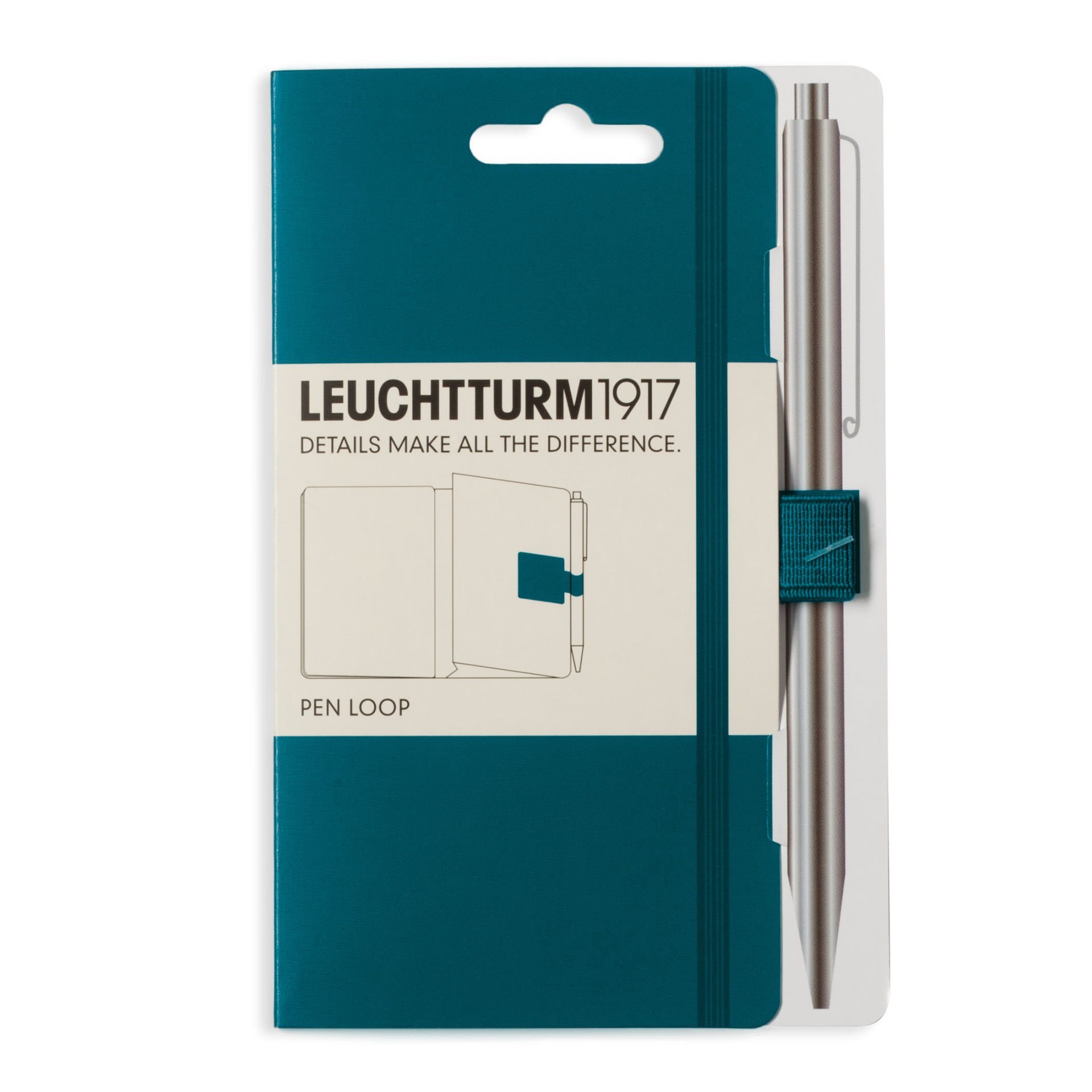Leuchtturm1917 PEN LOOP, Kalem Tutacağı, Pasifik Yeşili