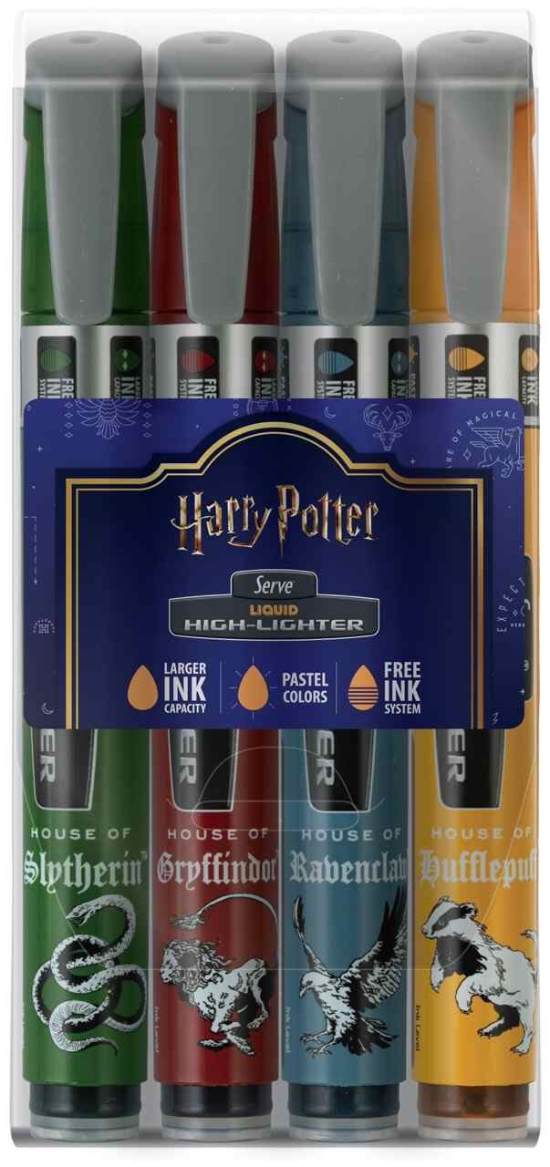 SERVE Harry Potter Pastel Likit Fosforlu Kalem 4'lü Set