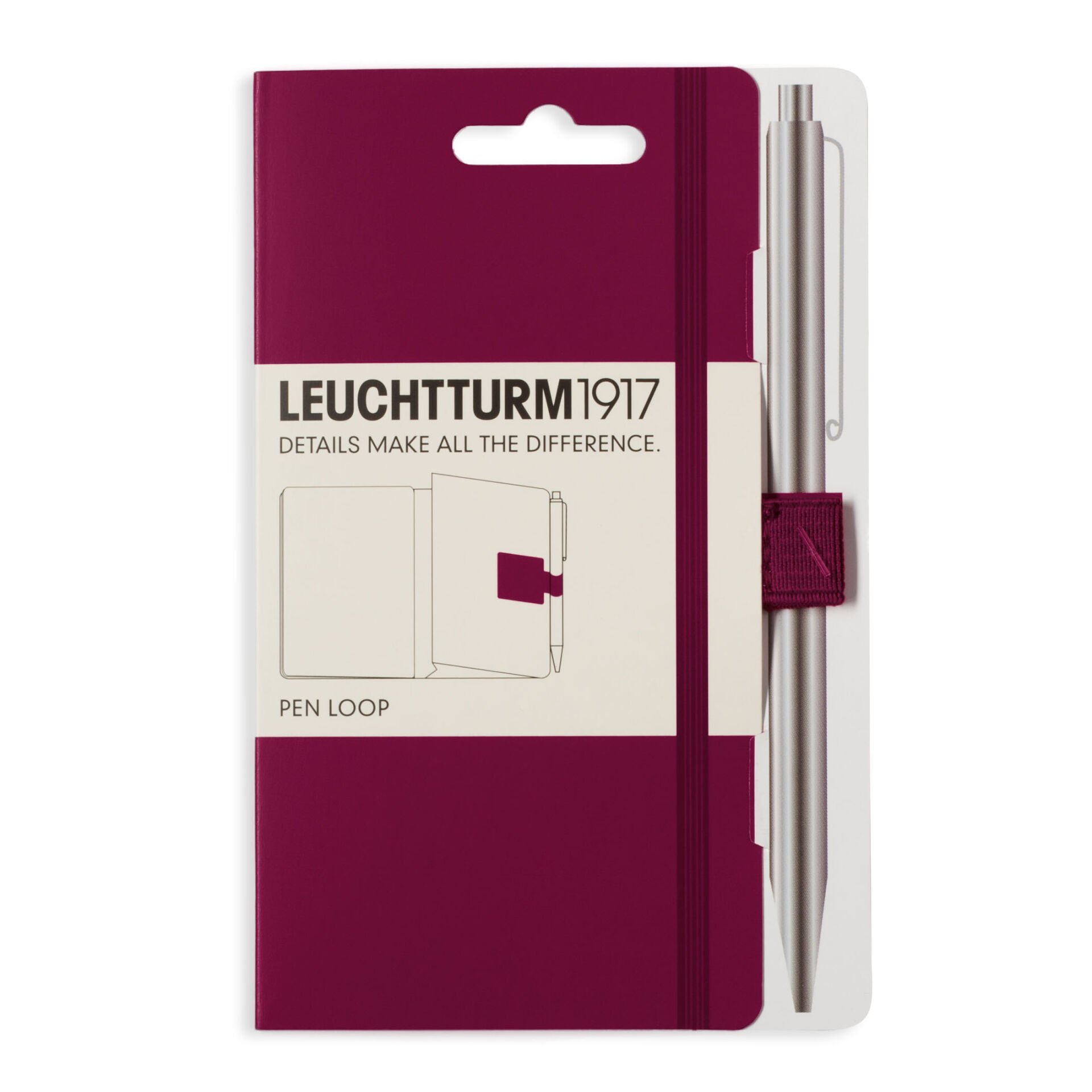 Leuchtturm1917 PEN LOOP, Kalem Tutacağı, Liman Kırmızısı