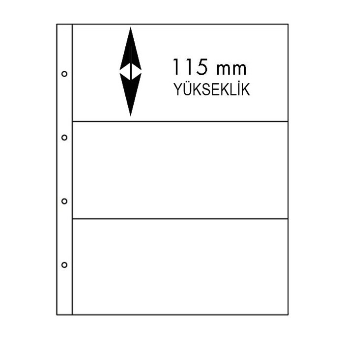 Leuchtturm FOLIO Yapraklar, 3C (260x115mm)