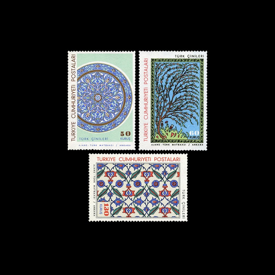 Turkish Tiles (May 15, 1966) - Republic of Turkey Stamp Collection