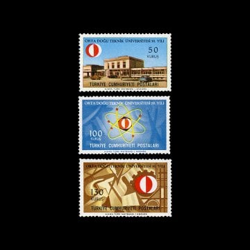 ОДТУ 10 лет (15 ноября 1966) - Коллекция марок Турецкой Республики