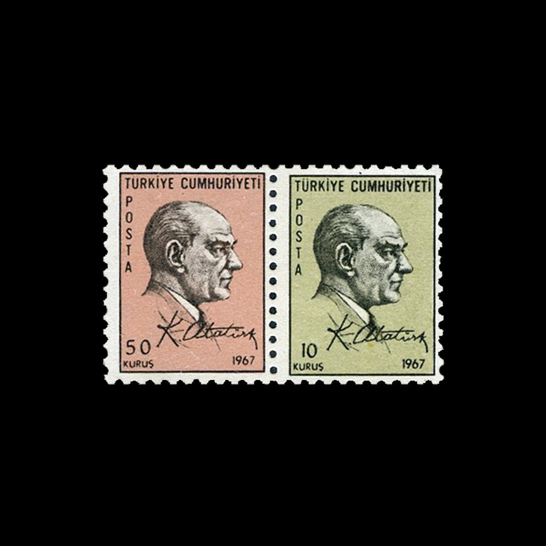 Timbres de Carnets de Timbres Postaux (18 mars 1967) - Collection de Timbres de la République de Turquie