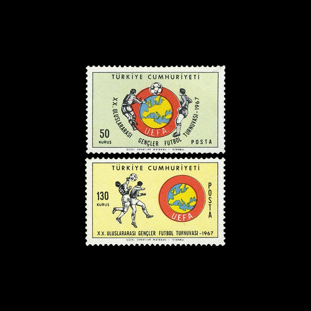 20. Internationales Fußballturnier (1. Mai 1967) - Briefmarkensammlung der Republik Türkei