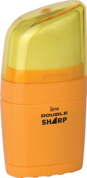 SERVE Double Sharp Silgili ve Hazneli Kalemtıraş, Hardal Sarı