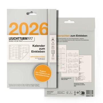 Leuchtturm1917 Sticker 2026, Yıllık - Almanca