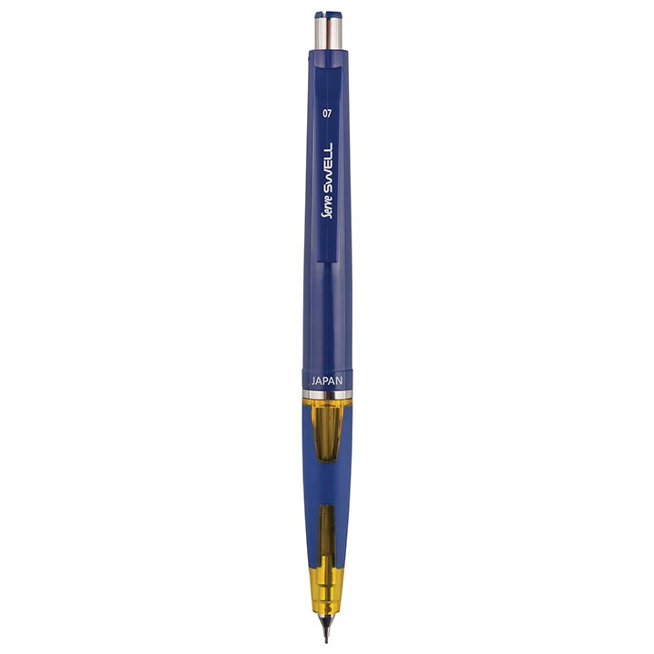 SERVE Swell Mekanik Kurşun Kalem Lacivert Göde 0.7 mm (Uçlu Kalem), Sarı