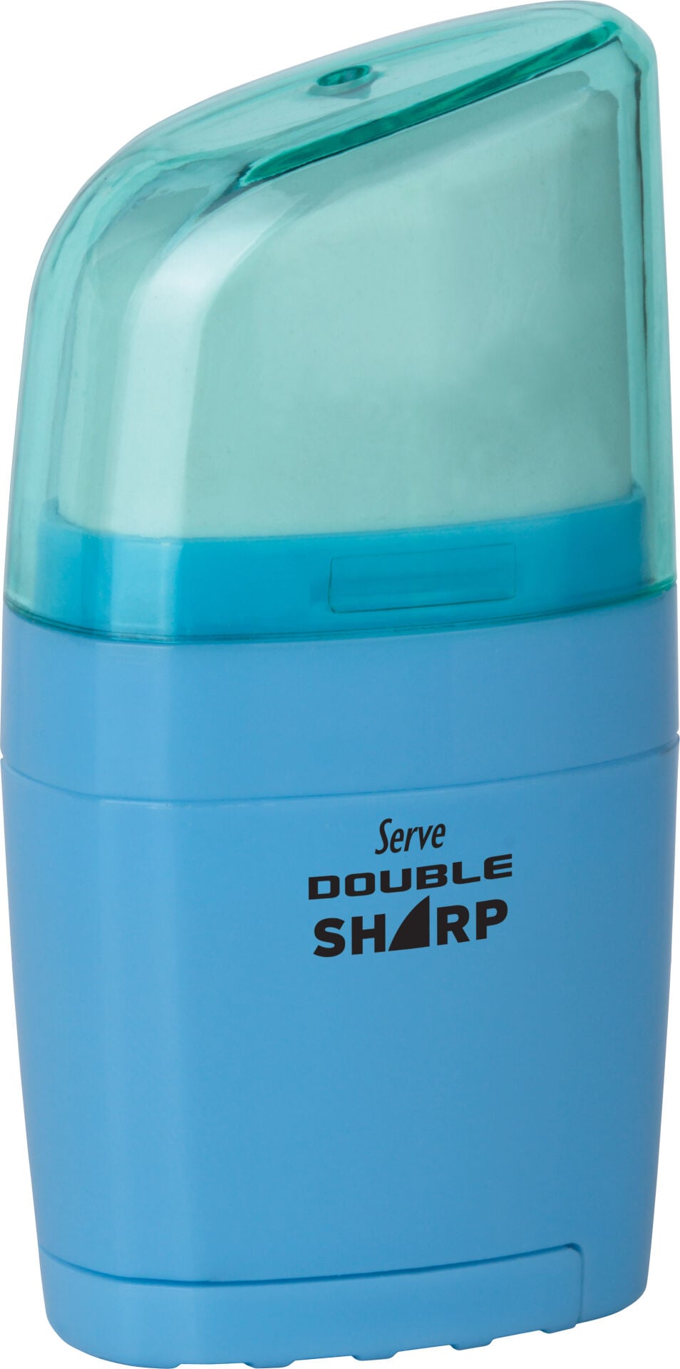 SERVE Double Sharp Silgili ve Hazneli Kalemtıraş, Gök Mavisi