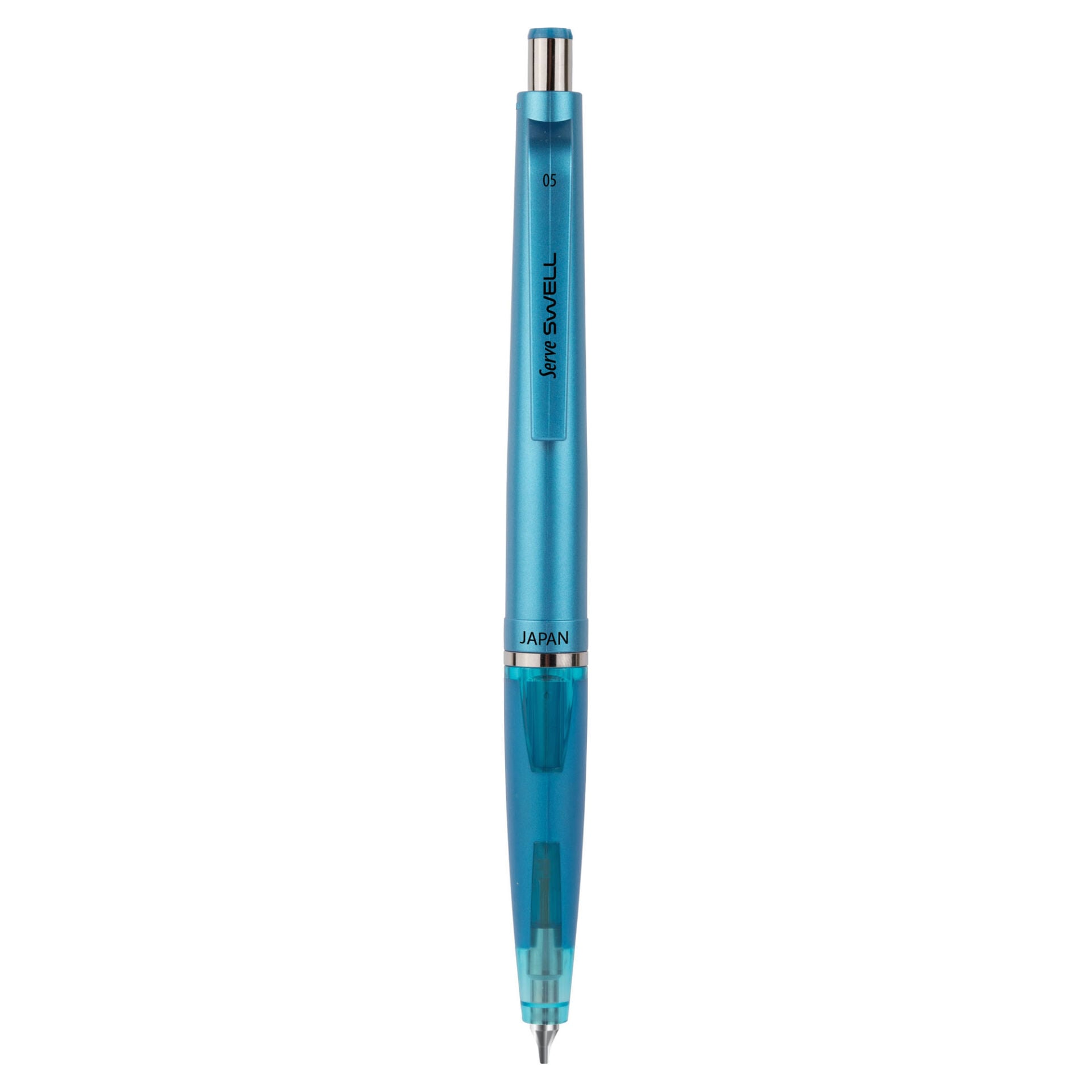 SERVE Swell Mekanik Kurşun Kalem Metalik Seri 0.5 mm (Uçlu Kalem), Mavi