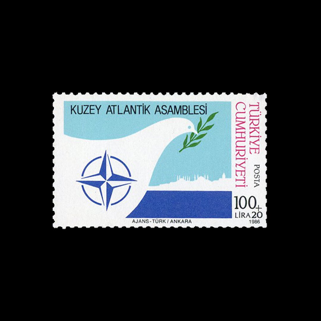 Kuzey Atlantik Asamblesi  (13 Kasım 1986) - Türkiye Cumhuriyeti Pul Koleksiyonu
