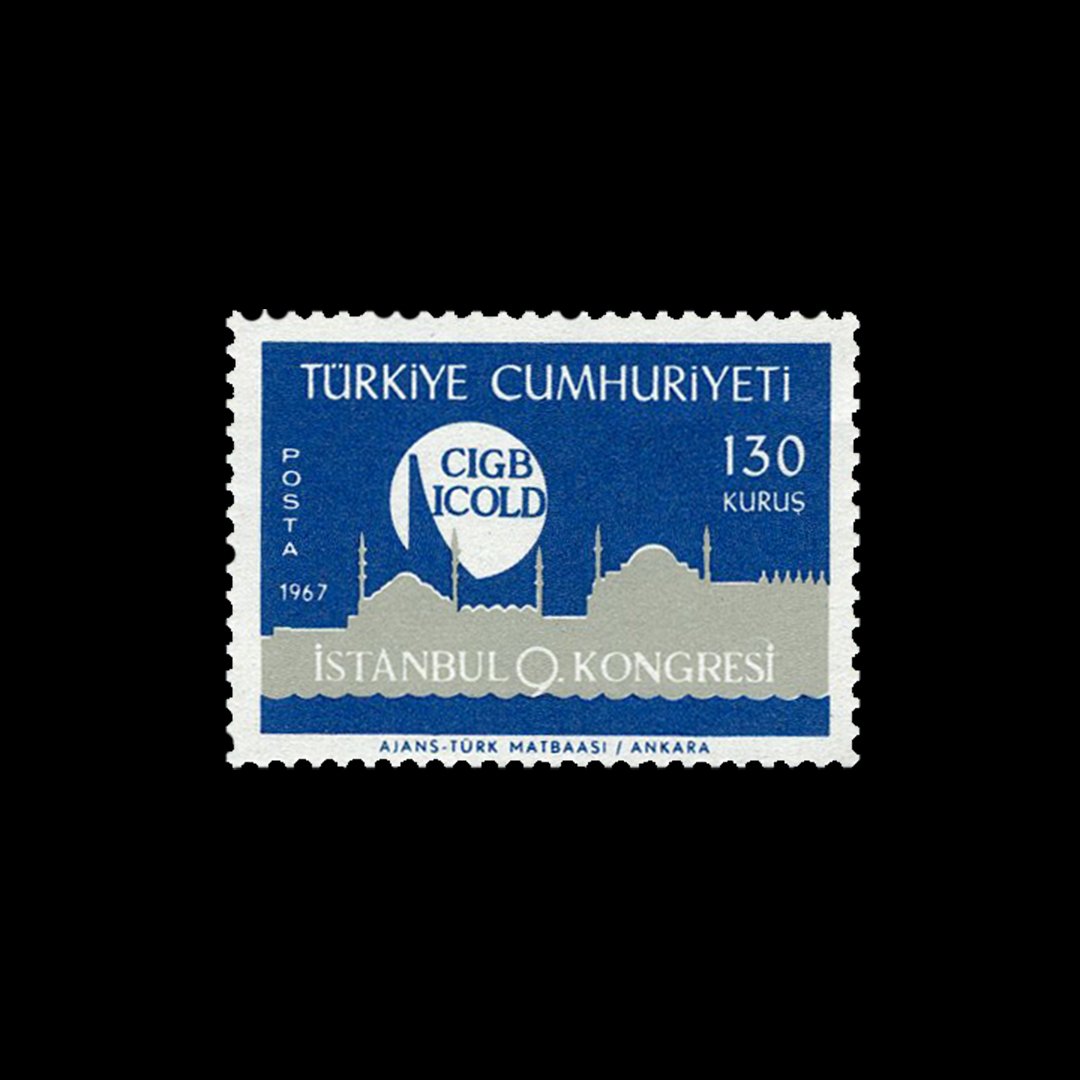 Uluslararası Büyük Barajlar Kom. 9. Kongresi (4 Eylül 1967) - Türkiye Cumhuriyeti Pul Koleksiyonu