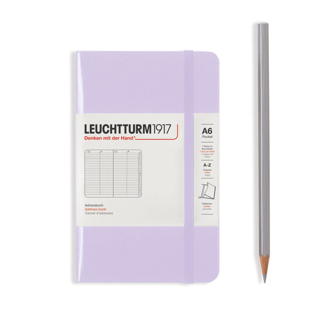 Leuchtturm1917 Adres Defteri, A6 (90 x 150 mm) - Leylak