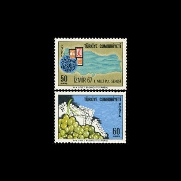 İZMİR 67' Milli Pul Sergisi (8 Eylül 1967) - Türkiye Cumhuriyeti Pul Koleksiyonu