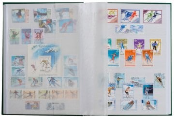 PULKO HistorY 1970 Pul Defteri Klasik, 30 Yaprak, 60 Sayfa, A4+, Beyaz Zemin, Kırmızı