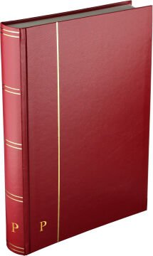 PULKO HistorY 1970 Pul Defteri Klasik, 30 Yaprak, 60 Sayfa, A4+, Beyaz Zemin, Kırmızı