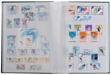 PULKO HistorY 1970 Pul Defteri Klasik, 30 Yaprak, 60 Sayfa, A4+, Beyaz Zemin, Mavi