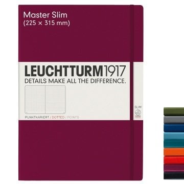 Leuchtturm1917 Master Slim (A4+), 123 sayfa Not Defteri,