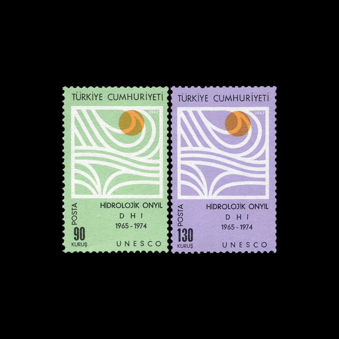 水文学第10年（联合国教科文组织）（1967年12月1日） - 土耳其共和国 邮票 收藏