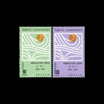 水文学第10年（联合国教科文组织）（1967年12月1日） - 土耳其共和国 邮票 收藏