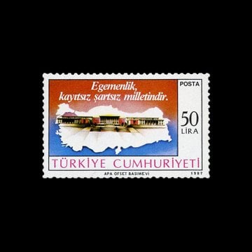 Egemenlik Kayıtsız Şartsız Milletindir! (23 Nisan 1987) - Türkiye Cumhuriyeti Pul Koleksiyonu