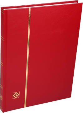 Leuchtturm Pul Defteri BASIC Beyaz Zemin, Sert Kapak, 16 Yaprak 32 Sayfa - Kırmızı - A4+