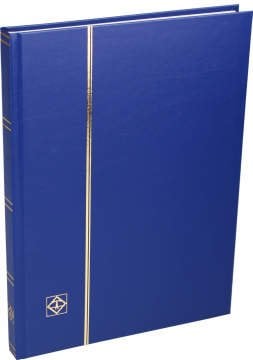 Leuchtturm Pul Defteri BASIC Beyaz Zemin, Sert Kapak, 16 Yaprak 32 Sayfa - Mavi - A4+