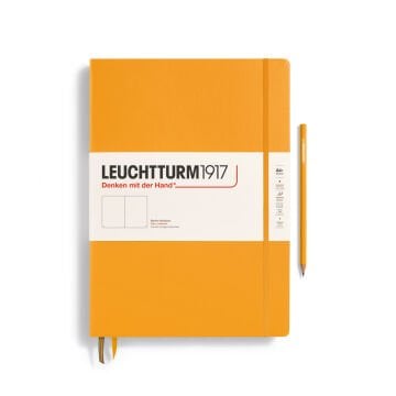 Leuchtturm1917 Master Klasik (A4+), 233 Sayfa Not Defteri, Gündoğumu Sarı - Düz