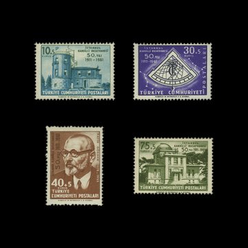 Kandilli Rasathanesi'nin 50. Yılı (1 temmuz 1961) - Türkiye Cumhuriyeti Pul Koleksiyonu