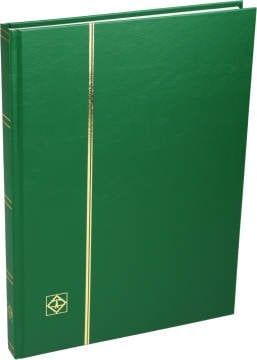 Leuchtturm Pul Defteri BASIC Beyaz Zemin, Sert Kapak, 16 Yaprak 32 Sayfa - Yeşil - A4+