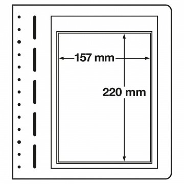 Leuchtturm LB Koleksiyon Sayfası, 13 Halkalı Klasörler için, LB ETB (157 x 220 mm)