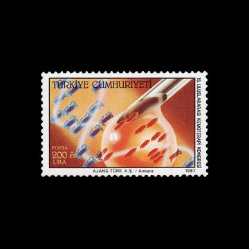 15. Uluslararası Kemoterapi Kongresi (19 Temmuz1987) - Türkiye Cumhuriyeti Pul Koleksiyonu